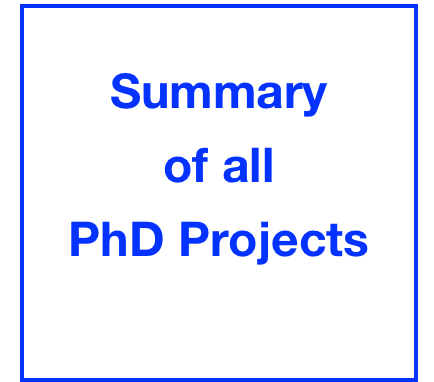 Summary
of all
PhD Projects
