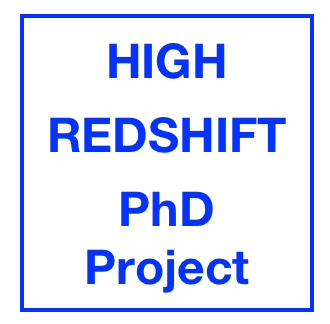 HIGH
REDSHIFT
PhD Project
